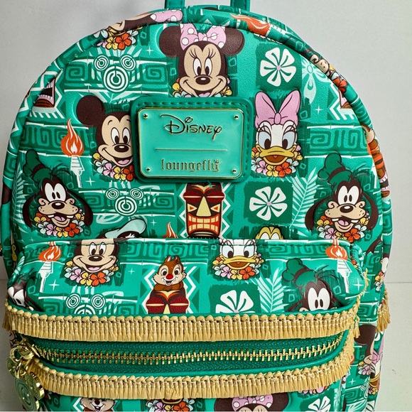 NWT. Loungefly Disney Mickey and Friends Tiki Mini Backpack LE 1000 main image 12